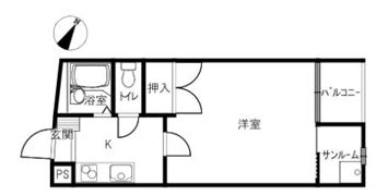 レザンレジデンスⅡの間取り画像