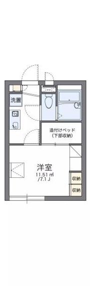 レオパレスラ プランタン 2の間取り画像