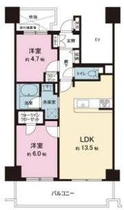 インペリアル三鷹シティの間取り画像