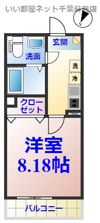 AJ蘇我West Ⅰの間取り画像