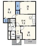 ディアコート池田Aの間取り画像