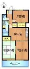 大関山ハイツの間取り画像