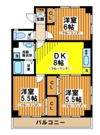パレス藤の間取り画像