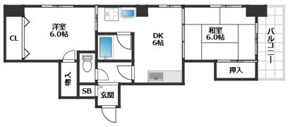 KOBEニューコーワビルの間取り画像