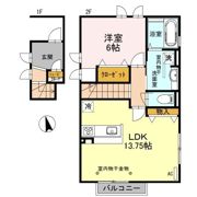 カーサ モダⅡの間取り画像