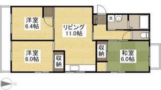 クオーレ撫川 B棟の間取り画像