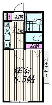 向後マンション荏原の間取り画像