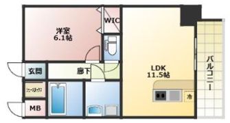 S-RESIDENCE新大阪駅前の間取り画像