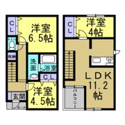 知多市つつじが丘KODATEXⅠの間取り画像