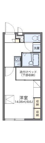 レオパレスウッドランドの間取り画像