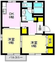 コモンマロウ上中居 D棟の間取り画像