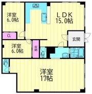 ハイツハピネスの間取り画像
