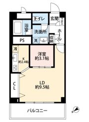 秀和恵比寿レジデンスの間取り画像