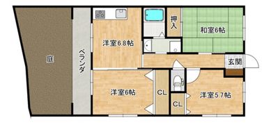 グレース府中の間取り画像
