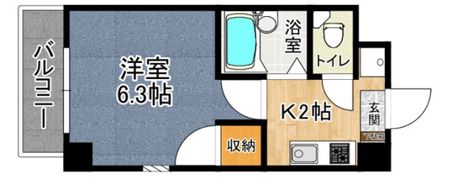 シャンス増岡の間取り画像