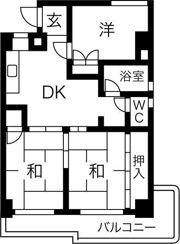 メゾン小六の間取り画像