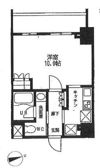 カスタリア門前仲町Ⅱの間取り画像