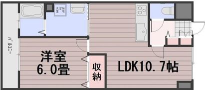 ロンディーネ福富Ⅰの間取り画像