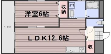 ロンディーネ福富Ⅰの間取り画像