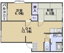 シティハウスメイプルⅡ棟の間取り画像