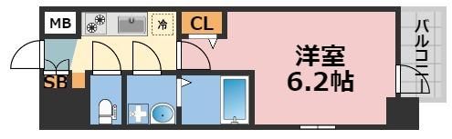 エスリードレジデンス梅田グランデの間取り画像