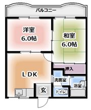 クレセントハイツの間取り画像