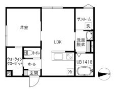 Tribute1の間取り画像