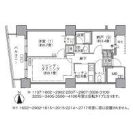 アクティ汐留の間取り画像