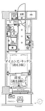 スパシエ千住大橋の間取り画像