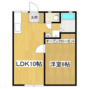 うづら荘A棟の間取り画像