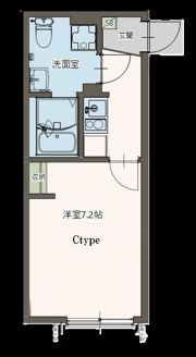 Agrande Tsuruse（エイグラン鶴瀬）の間取り画像