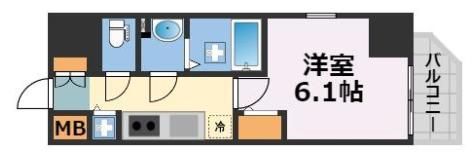 エスリード難波ザ・ブライトの間取り画像