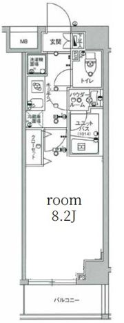 スカイコート中野沼袋の間取り画像