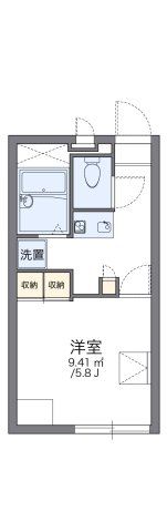 レオパレスしなの路の間取り画像