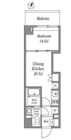 ラクレイス横濱関内の間取り画像