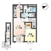 ツー・ヒル・ライブの間取り画像