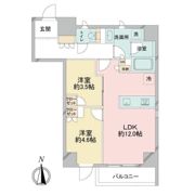 ドゥーエ日暮里の間取り画像