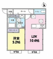 サンコートフジヤⅡの間取り画像