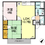 セジュール中村 B棟の間取り画像
