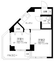 NYマンションの間取り画像