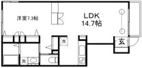 ラシュレ三鷹の間取り画像