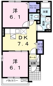 シャロームⅡの間取り画像