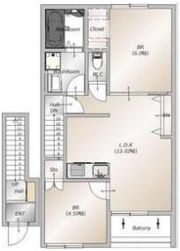 AFC RESIDENCE 和田町の間取り画像