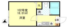 ボンボニエール一之江の間取り画像