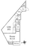 ベイホーム市川(E-202)の間取り画像