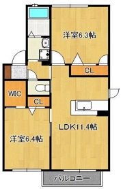 クラヴィエひびきのの間取り画像