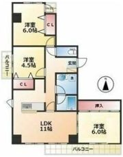 HP植田南ビルの間取り画像