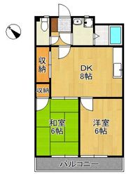 キャステル行橋の間取り画像
