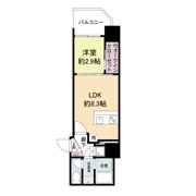 セレニテ難波ミラク参番館の間取り画像