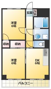 クローネ川口の間取り画像